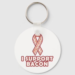 I Support Bacon Keychain