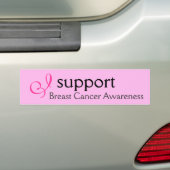 I support Breast Cancer Awareness - Sticker (On Car)