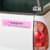 I support Breast Cancer Awareness - Sticker (On Truck)