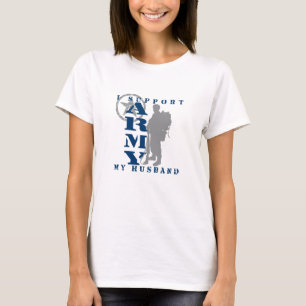 I Support Husband 2 - ARMY T-Shirt