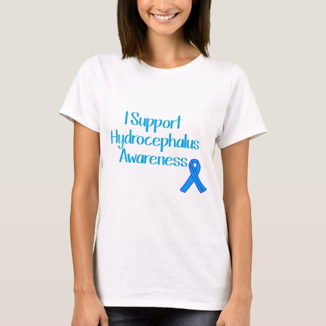 I Support Hydrocephalus Awareness T-Shirt (Front)