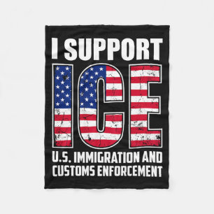 I support ice fleece blanket