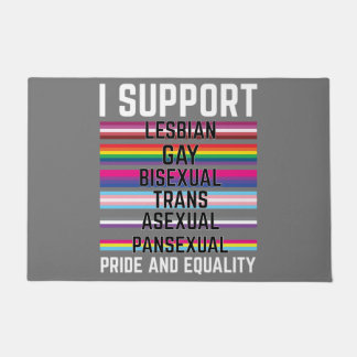 I Support Lesbian Gay Bisexual Trans Asexual Panse Doormat