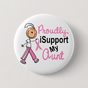 I Support My Aunt SFT (Breast Cancer) 2 Inch Round Button