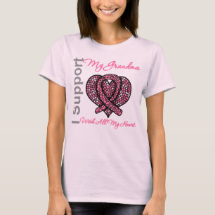 I Support My Grandma Breast Cancer Awareness T-Shirt