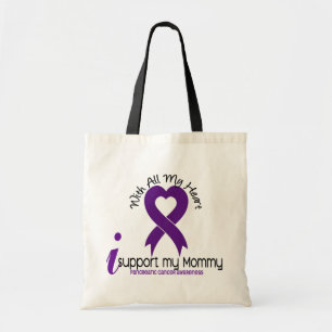 I Support My Mommy Pancreatic Cancer Tote Bag