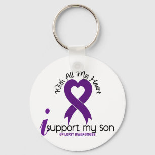 I Support My Son Epilepsy Keychain