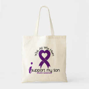 I Support My Son Epilepsy Tote Bag