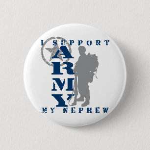 I Support Nephew 2 - ARMY Inch Round Button