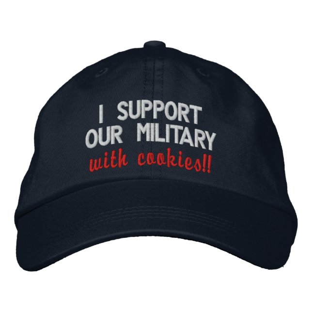 I support our military with cookies!! Darker Hats (Front)