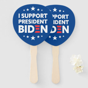 I Support President Biden Stars Custom Colour Hand Fan
