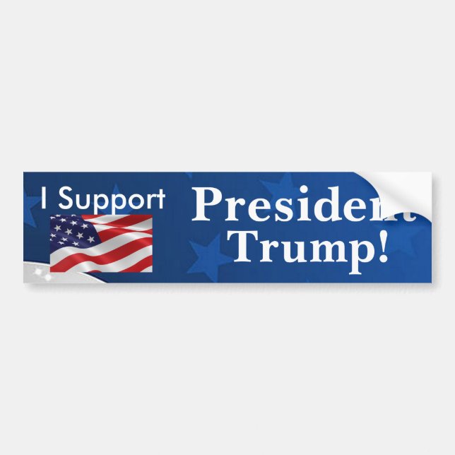 I support President Trump! Bumper Sticker (Front)