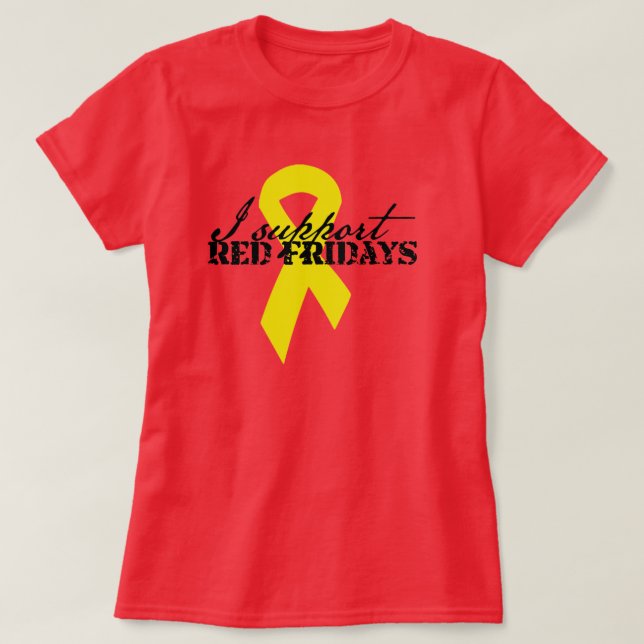 I support red fridays T-Shirt (Design Front)