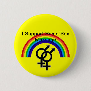 I Support Same-Sex Marriage 2 Inch Round Button