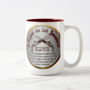 I Support the Second Amendment Two-Tone Coffee Mug