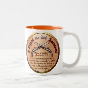 I Support the Second Amendment Two-Tone Coffee Mug
