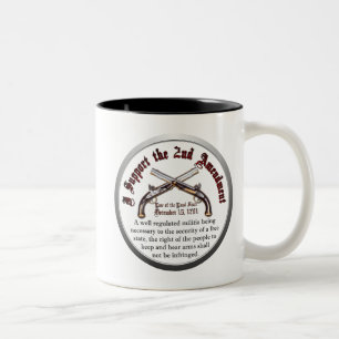 I Support the Second Amendment Two-Tone Coffee Mug