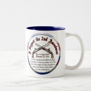 I Support the Second Amendment Two-Tone Coffee Mug
