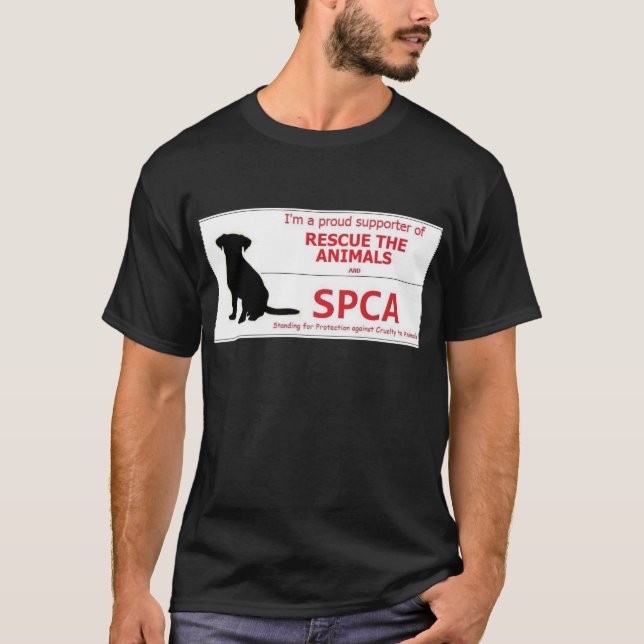 "I Support the SPCA..." T-Shirt (Front)