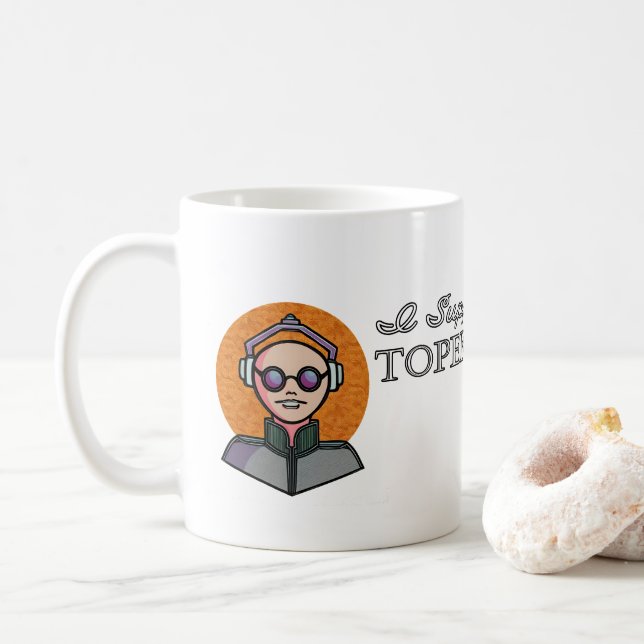 I support the Topeka Art Guild Mug (Avec donut)