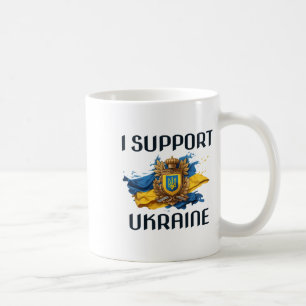 I Support Ukraine Stand For Ukrainian Russia Peace Coffee Mug