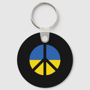I Support Ukraine Stand With Ukraine Ukrainian Fla Keychain