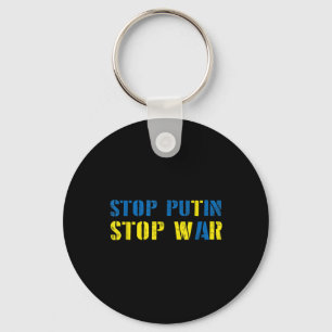 I Support Ukraine Stop Putin Stop War Keychain