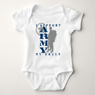 I Support Uncle 2 - ARMY Baby Bodysuit