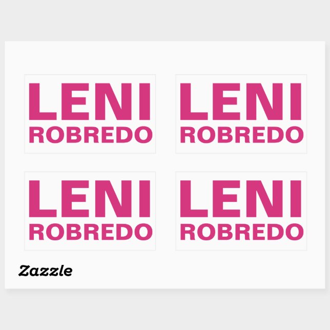I Support Vice President LENI Robredo CUSTOMIZABLE Sticker (Sheet)