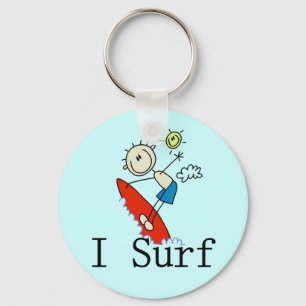 I Surf T-shirts and Gifts Keychain