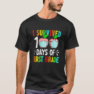 I Survived 100 Days Of 1st First Grade Face Mask K T-Shirt