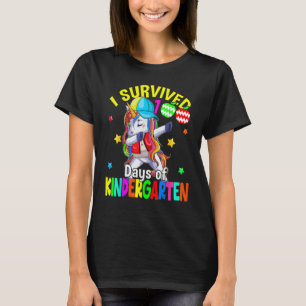 I Survived 100 Days Of Kindergarten Cute Dabbing U T-Shirt