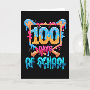 I Survived 100 Days of School Baseball Theme Card