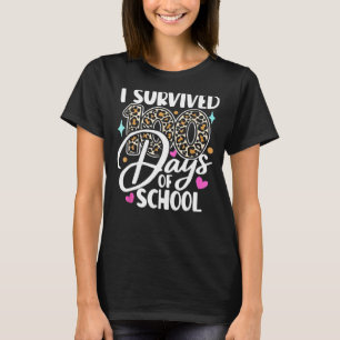 I Survived 100 Days Of School Teacher Kids 100th D T-Shirt