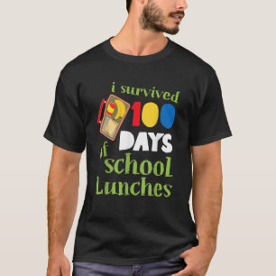 I Survived 100 Days School Lunches Kids T-Shirt