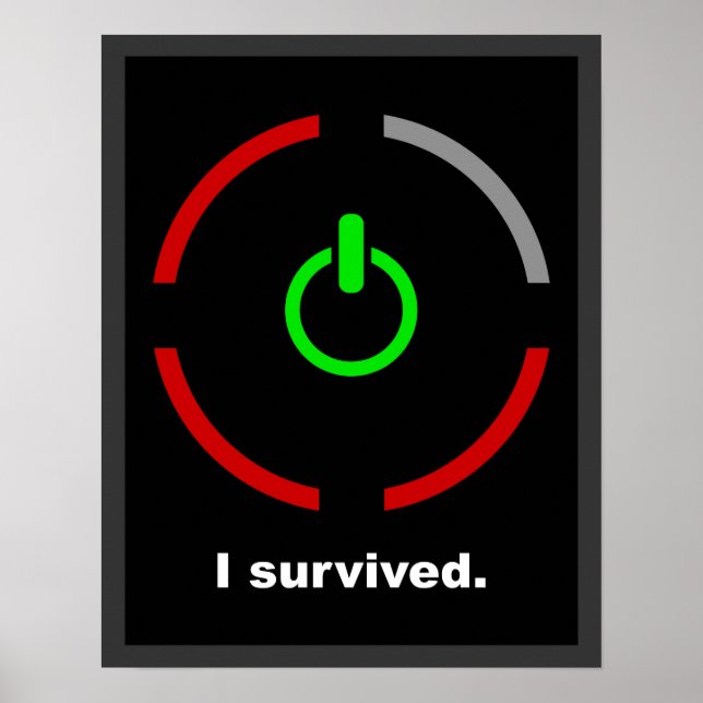 I Survived $17.95 Graphic Art Wall Poster (Front)