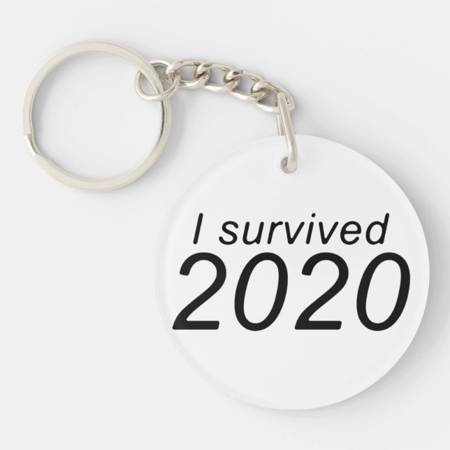 "I survived 2020" Keychain (Front)