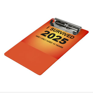 I Survived 2025 Mini Clipboard