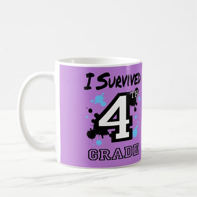 I Survived 4th Grade Coffee Mug (Left)