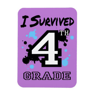 I Survived 4th Grade Flex Magnet