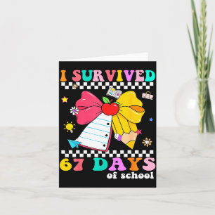 I Survived 67 Day Of School Notebook Teachers And Card