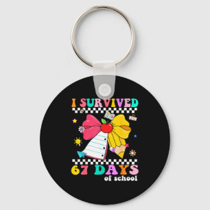 I Survived 67 Day Of School Notebook Teachers And  Keychain