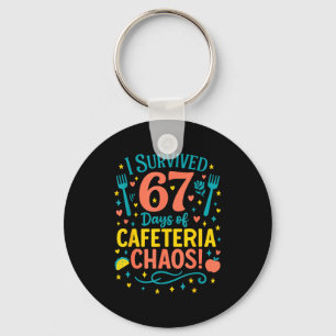 I Survived 67 Days Of Cafeteria Chaos 67 Meme Lunc Keychain
