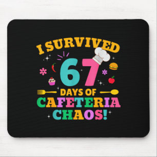 I Survived 67 Days Of Cafeteria Chaos 6 7 Meme Lun Mouse Pad