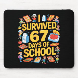 I Survived 67 Days Of Cafeteria Chaos Lunch Lady F Mouse Pad