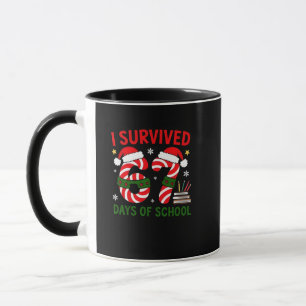 I Survived 67 Days of School Christmas 100 Days Mug