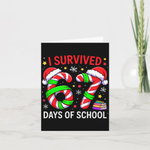I Survived 67 Days Of School Christmas Card