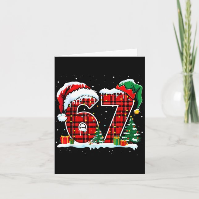 I Survived 67 Days Of School Christmas Funny Teach Card (Front)