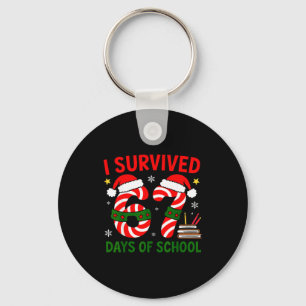 I Survived 67 Days Of School Christmas Six Seven M Keychain