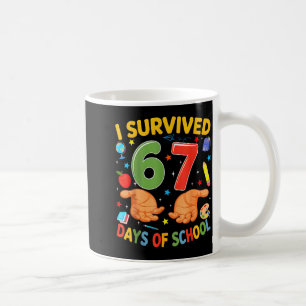 I Survived 67 Days Of School Cool Teacher Design Coffee Mug